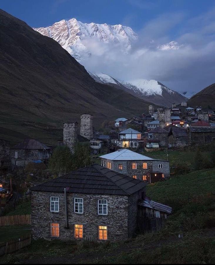 Chvibiani Guesthouse & Bar Ushguli Dış mekan fotoğraf